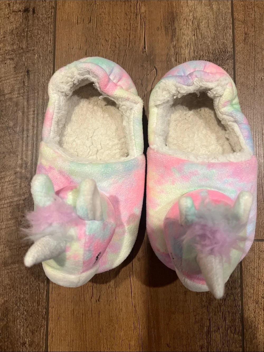 Cat & Jack Toddler Girl Unicorn Slippers, size Large (9/10)